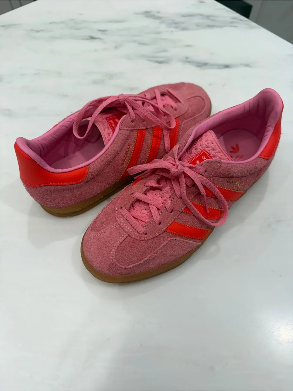 adidas Gazelle Indoor 'Beam Pink Solar Red' women’s size 7.5